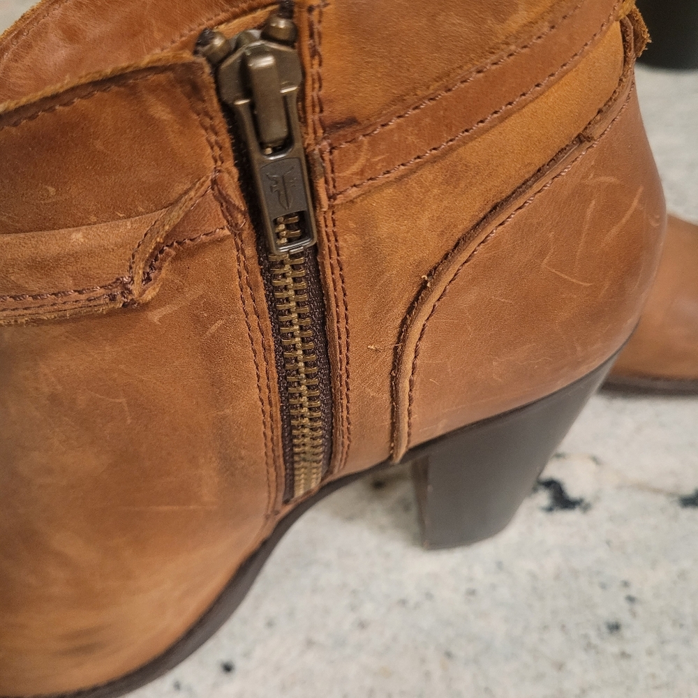 Frye Jenny Ankle Boots Brown Womens 8 - Picture 15 of 16